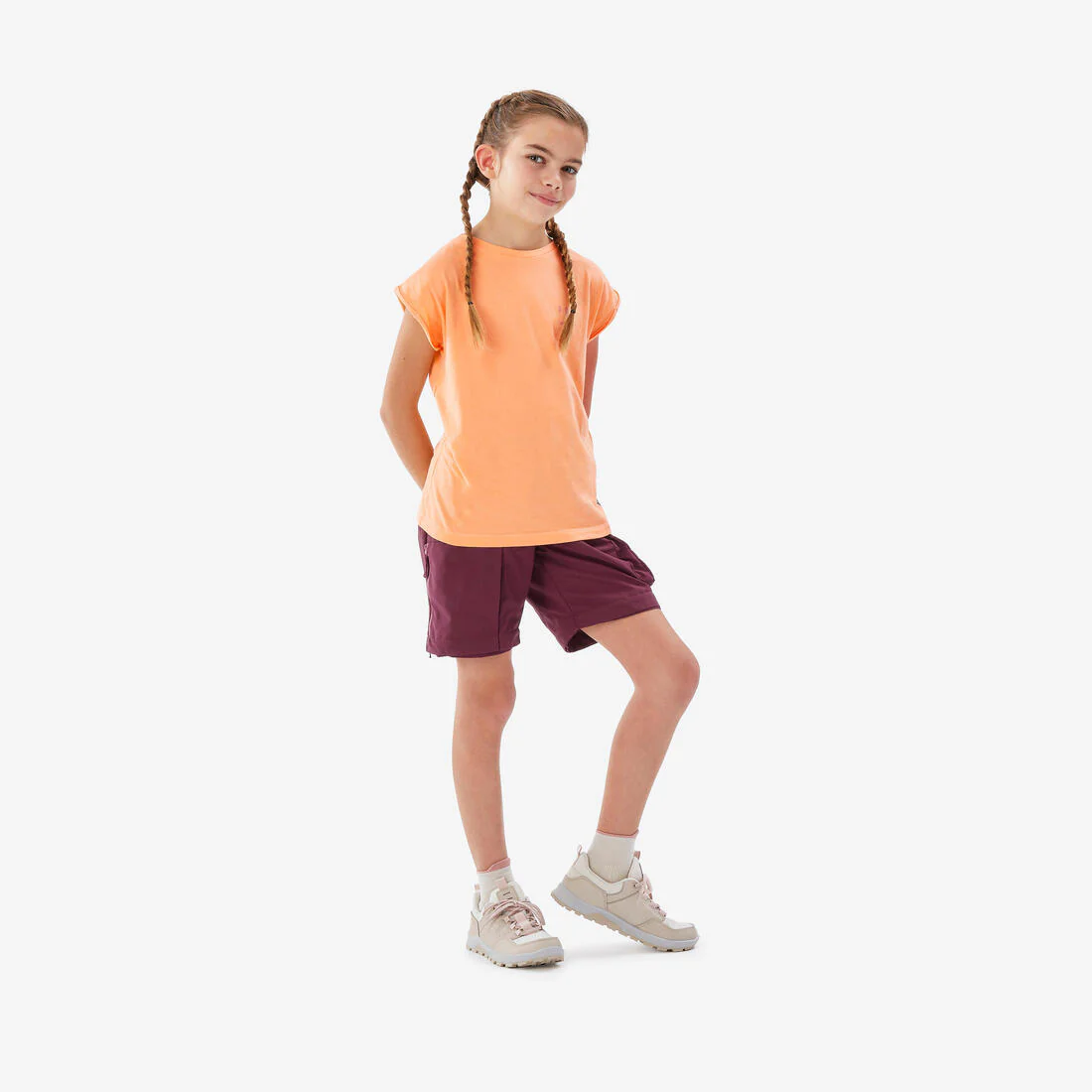 Pantalón de senderismo transformable azul para niños de 7 a 15 años MH500 - Image 5