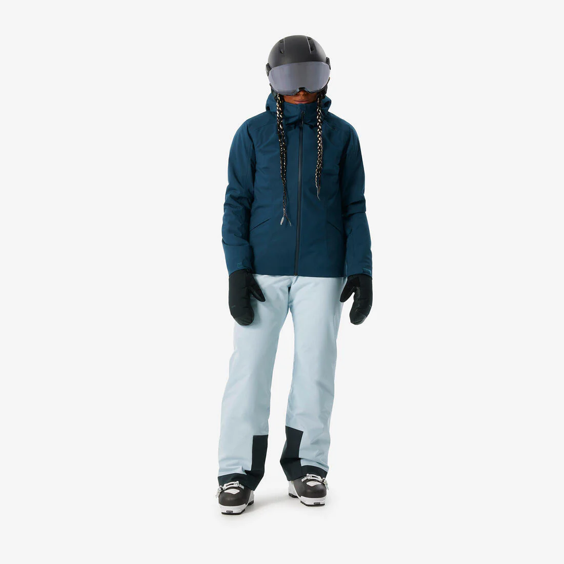 PANTALÓN DE SNOWBOARD IMPERMEABLE MUJER SNB 100 AZUL GLACIAR - Image 5