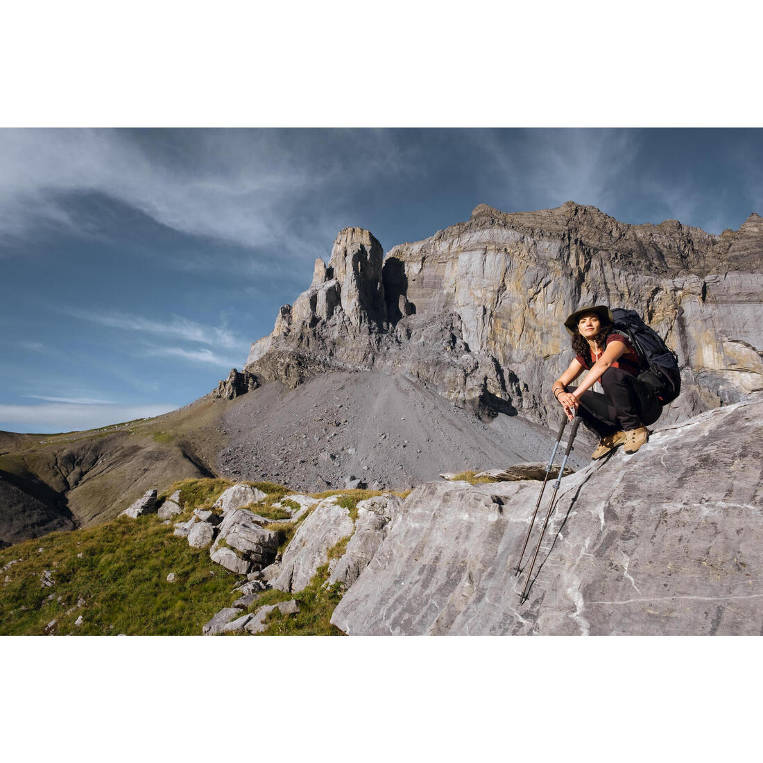 Pantalón de trekking en montaña perlante para mujer MT900 - Image 10