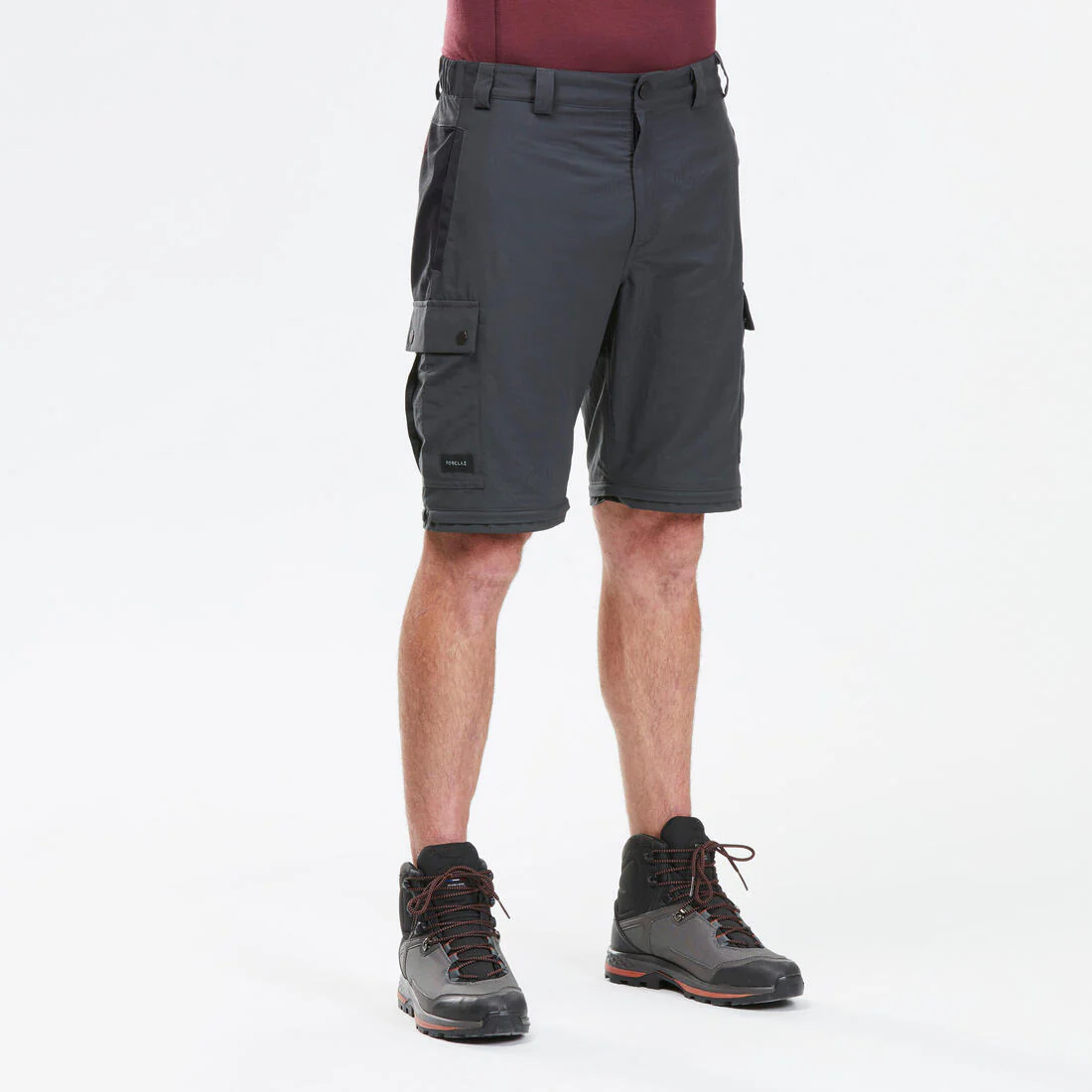 Pantalón de trekking montaña transformable 2 en 1 resistente para hombre MT100 - Image 3
