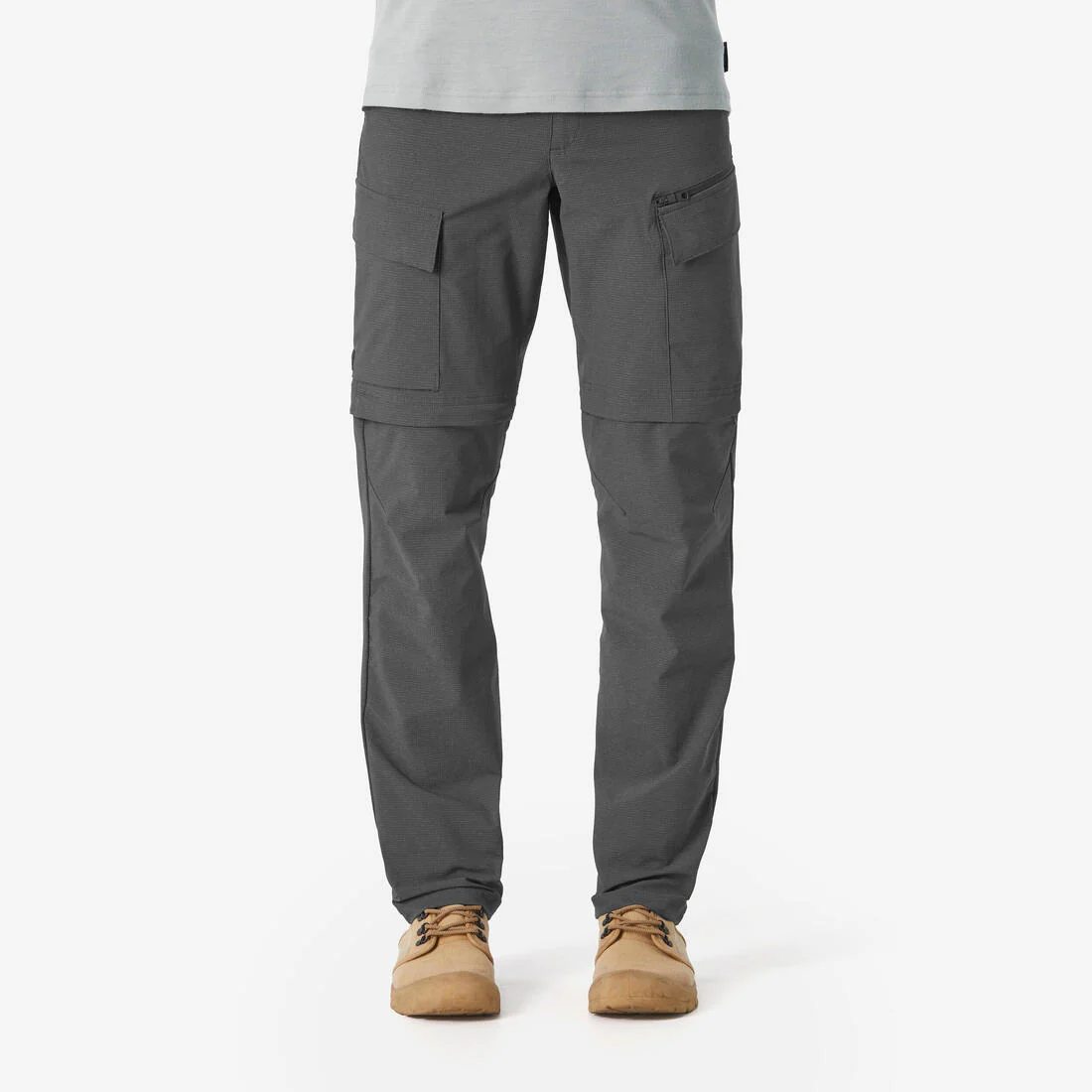 Pantalón de trekking y viaje transformable 2 en 1 camel para hombre Travel 500