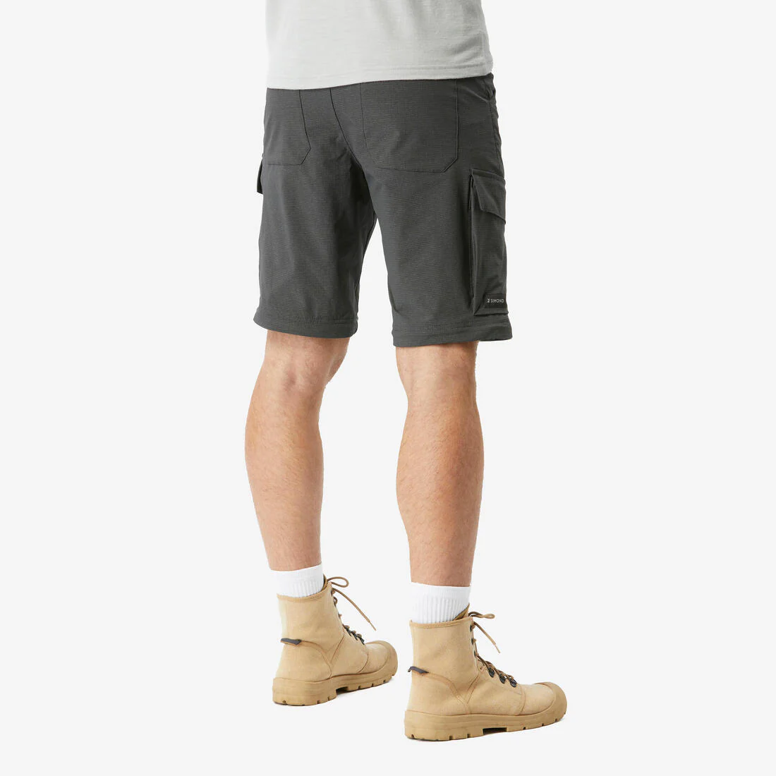 Pantalón de trekking y viaje transformable 2 en 1 camel para hombre Travel 500 - Image 3