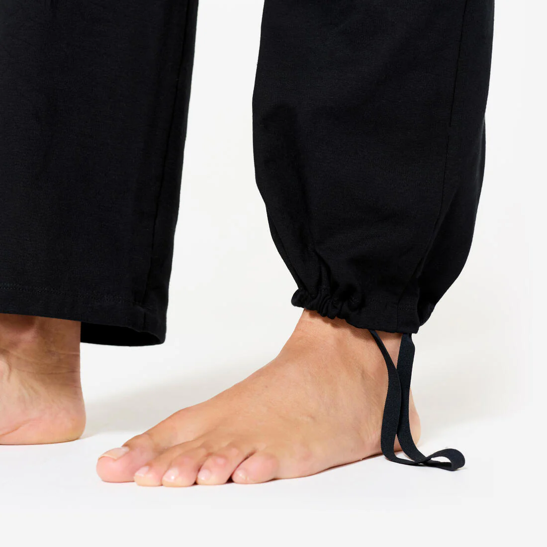 Pantalón de yoga suave de tiro ultra negro para mujer - Image 3