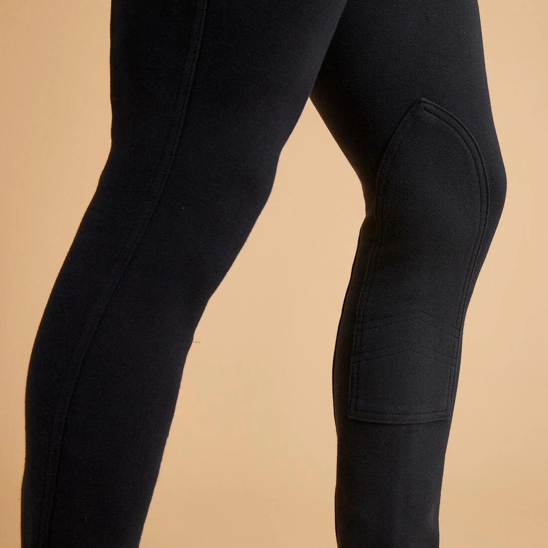 Pantalón equitación fouganza 100 hombre negro - Image 5