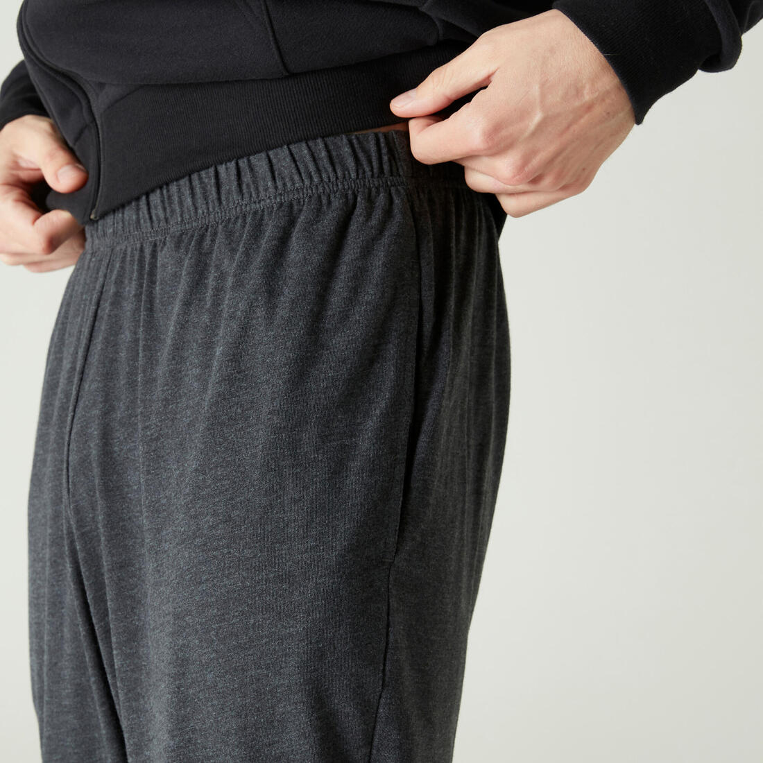 Pantalón jogger de fitness gris oscuro para hombre 100 - Image 4