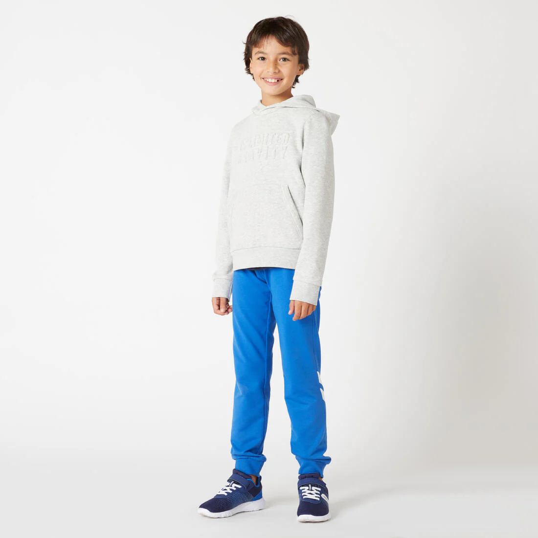 Pantalón jogger de French terry de corte recto gris jaspeado para niños 100 - Image 12