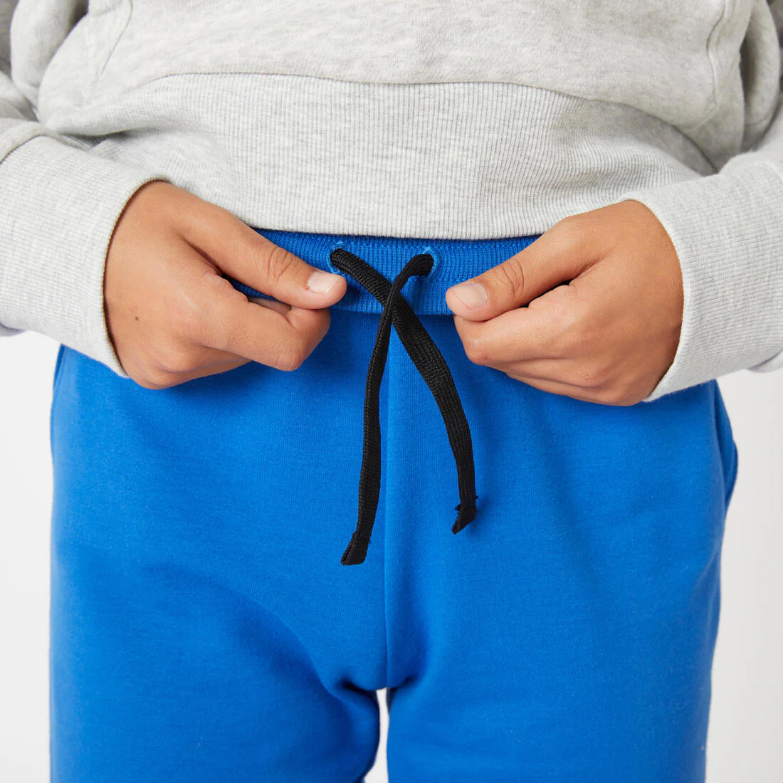 Pantalón jogger de French terry de corte recto gris jaspeado para niños 100 - Image 6