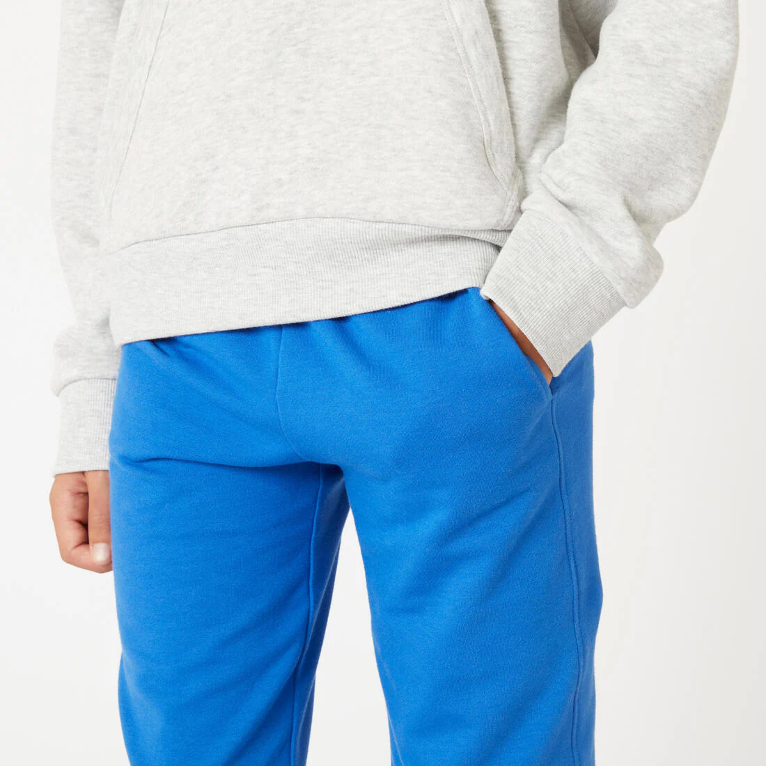 Pantalón jogger de French terry de corte recto gris jaspeado para niños 100 - Image 7