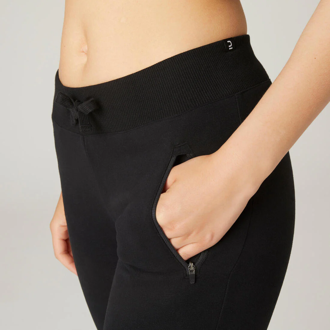 Pantalón Jogger Fitness 520 Mujer Negro Slim - Image 9