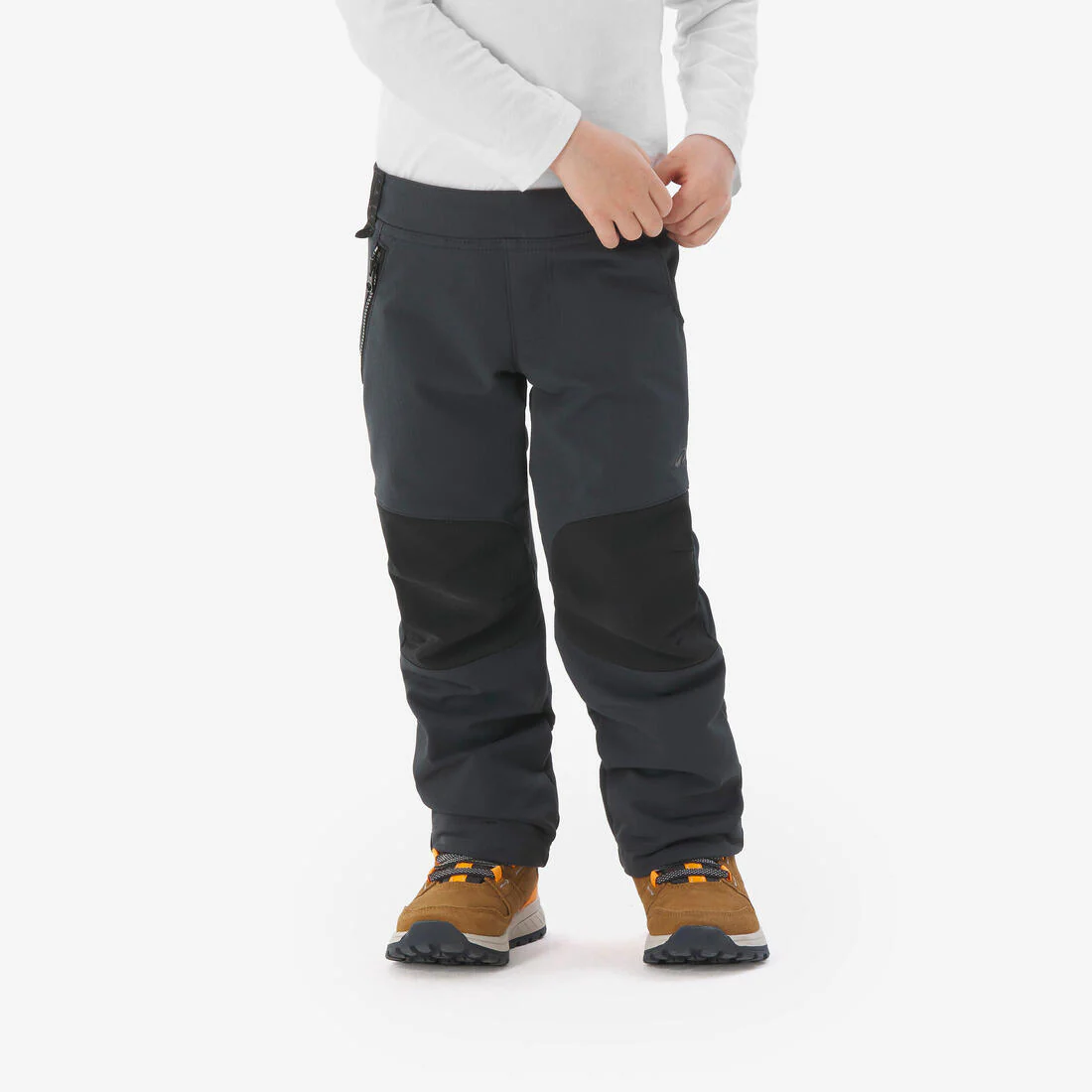 Pantalón softshell de senderismo niños 2-6 años- MH900 negro