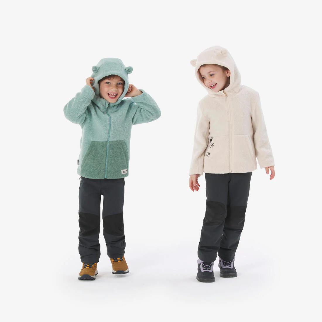Pantalón softshell de senderismo niños 2-6 años- MH900 negro - Image 2