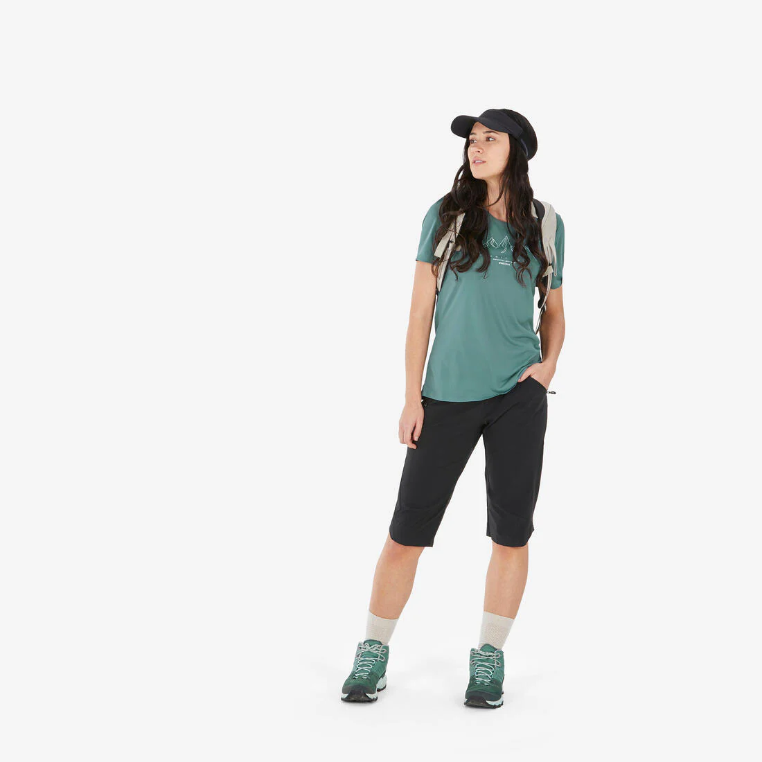 Pantalón tipo pescador de senderismo en montaña para mujer MH500 - Image 2