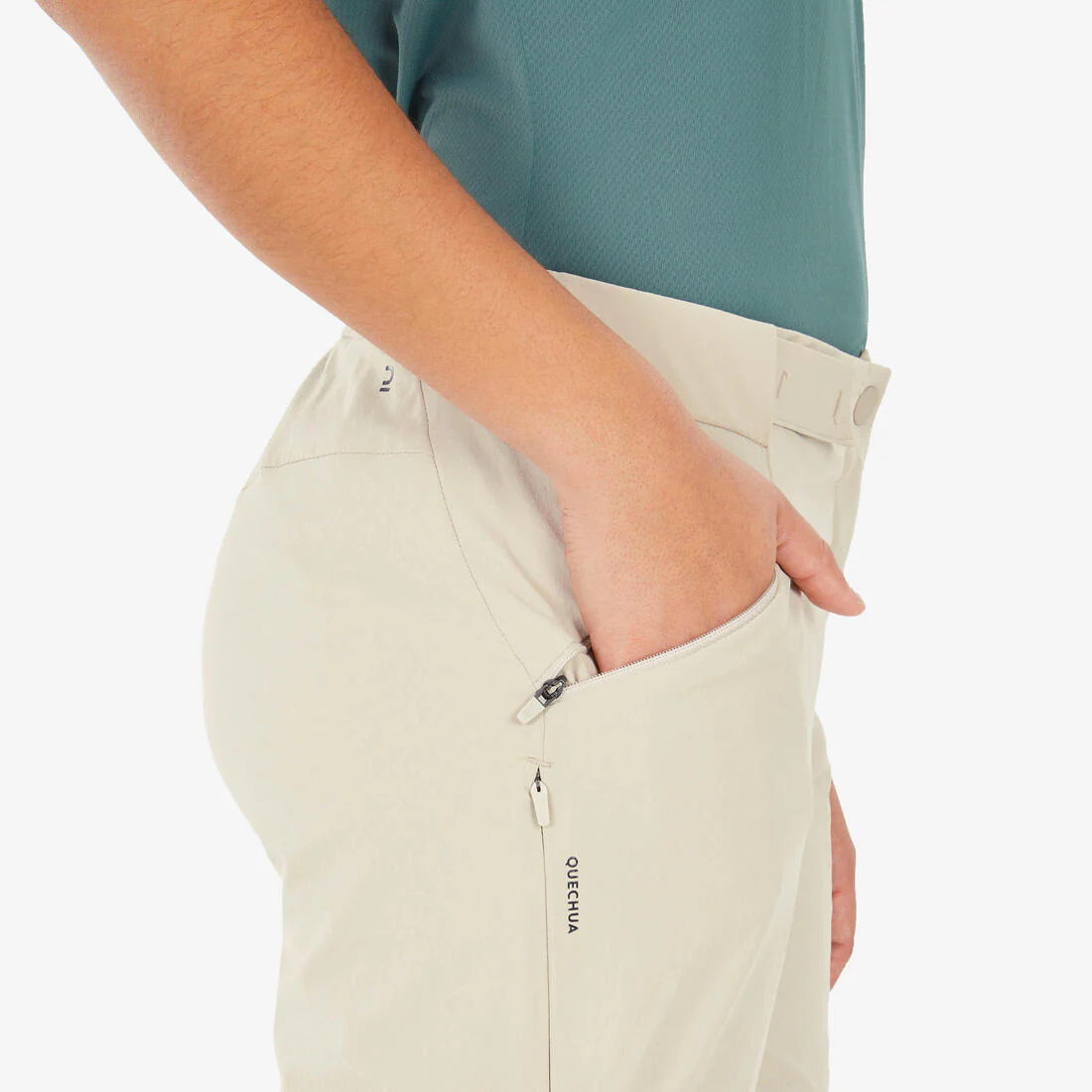 Pantalón transformable de senderismo montaña - MH550 - negro - Mujer - Image 16