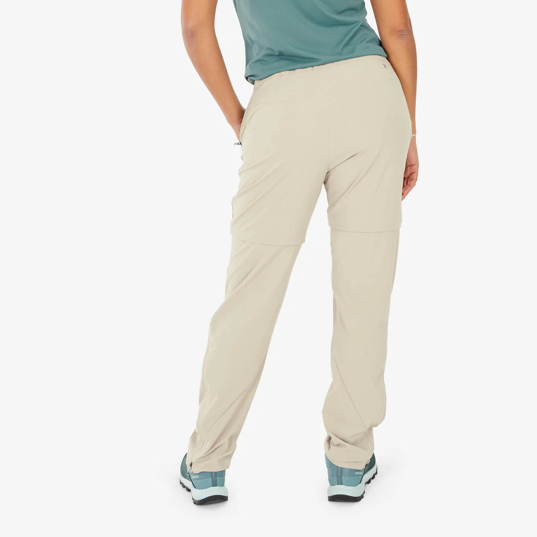 Pantalón transformable de senderismo montaña - MH550 - negro - Mujer - Image 8