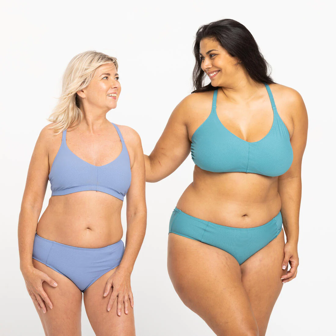 Panty de bikini de natación azul verde para mujer Simy - Image 12