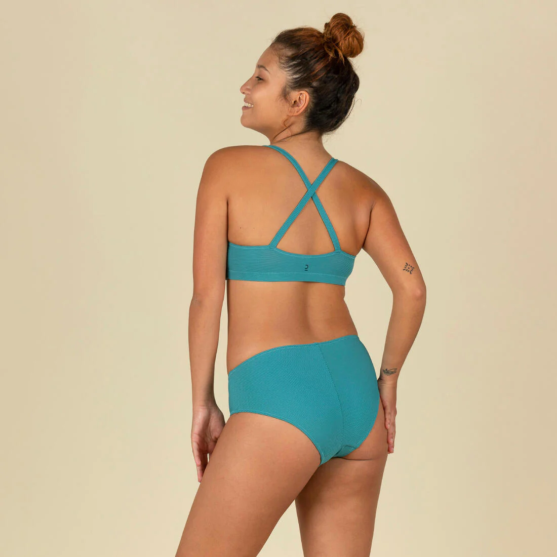 Panty de bikini de natación azul verde para mujer Simy - Image 15