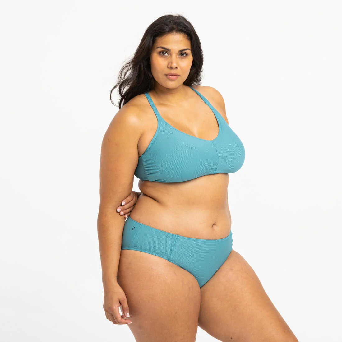 Panty de bikini de natación azul verde para mujer Simy - Image 9
