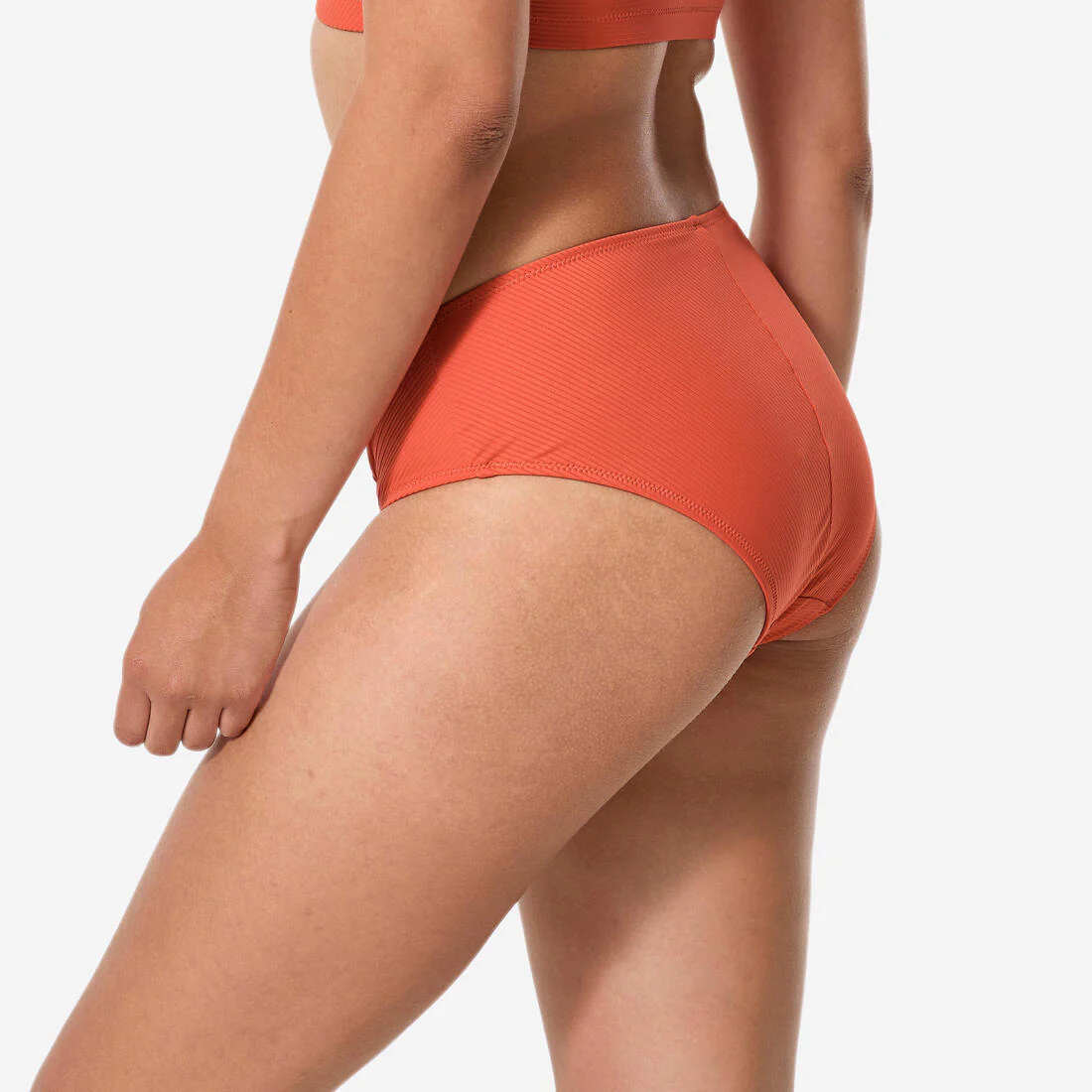 Panty de bikini de natación terracota texturizado para mujer 100 Lila Simy - Image 5