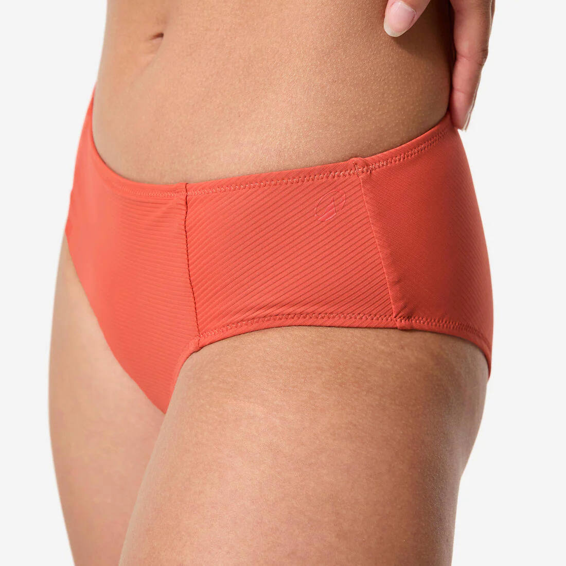 Panty de bikini de natación terracota texturizado para mujer 100 Lila Simy - Image 6