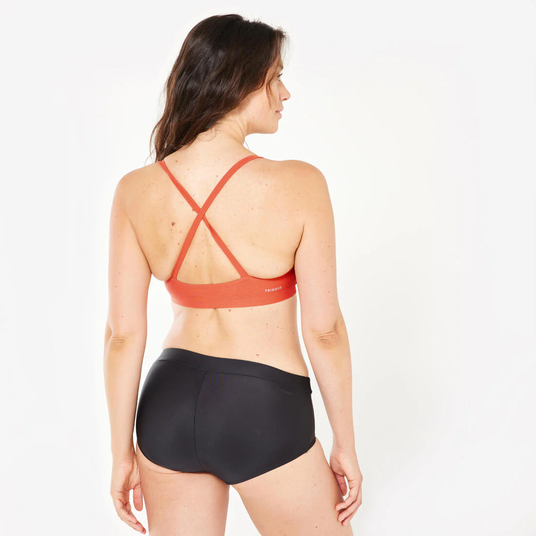 Panty de bikini de natación tipo short negro para mujer 100 Lola - Image 3