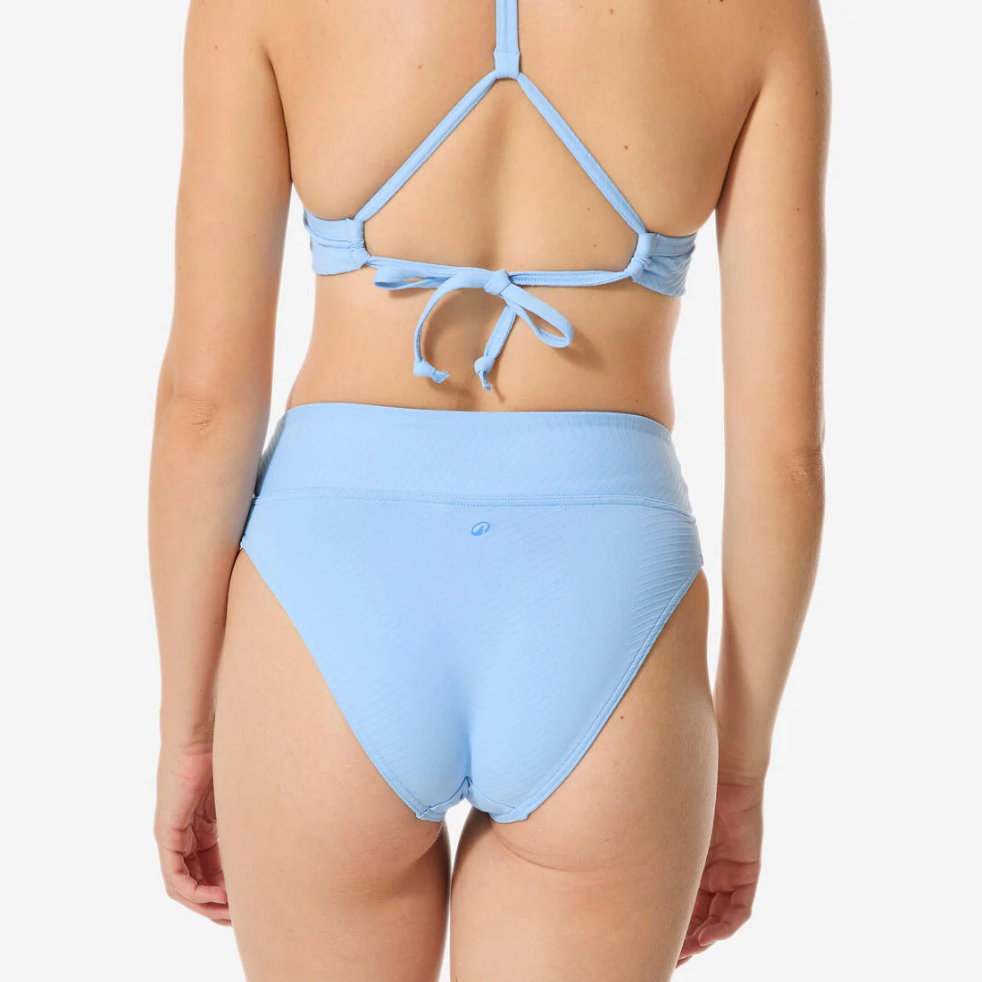 Panty de bikini de tiro alto caqui texturizado para mujer Nora - Image 5