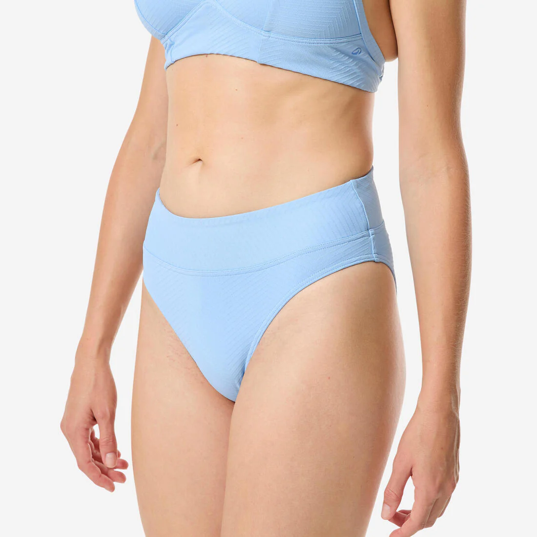 Panty de bikini de tiro alto caqui texturizado para mujer Nora - Image 8