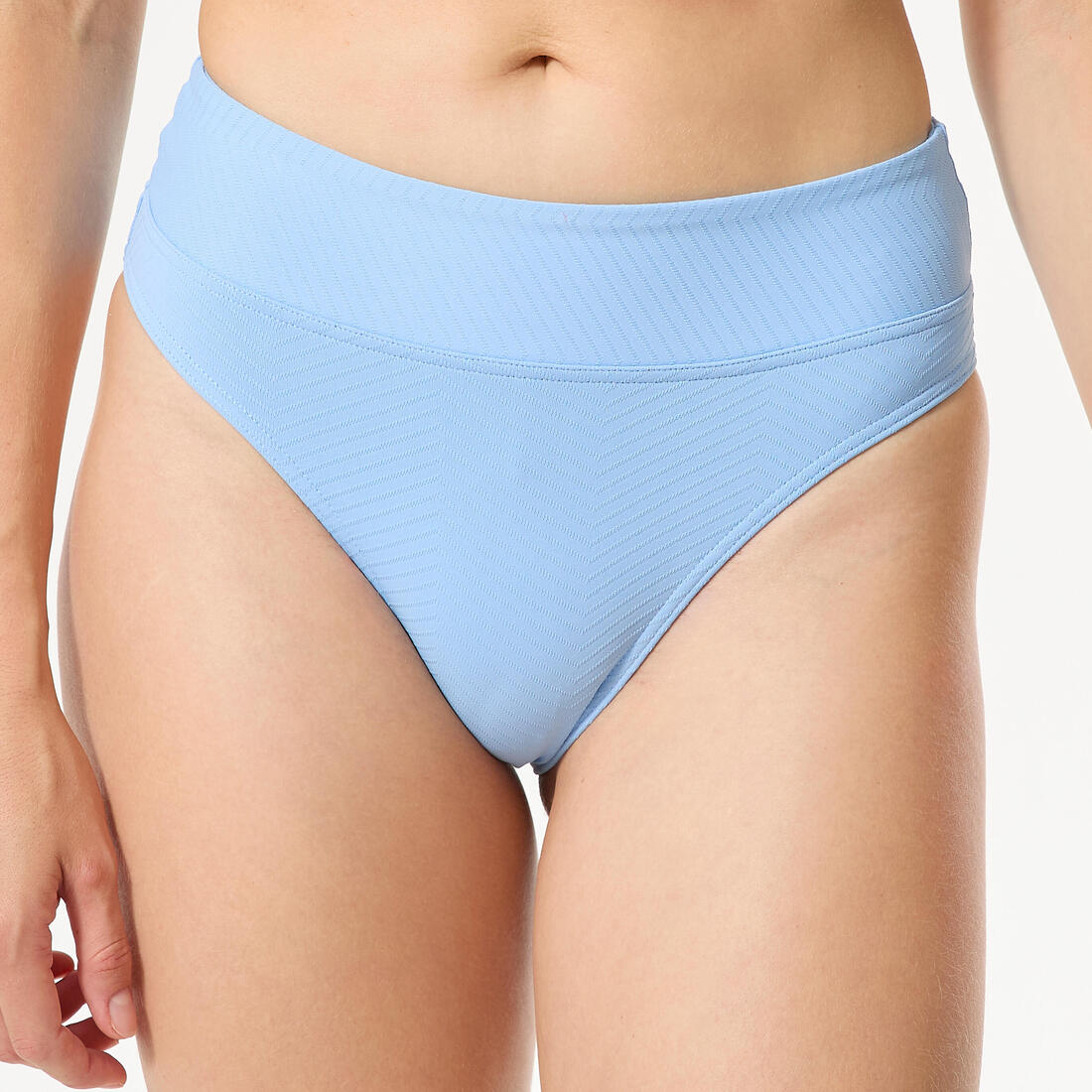 Panty de bikini de tiro alto caqui texturizado para mujer Nora - Image 9