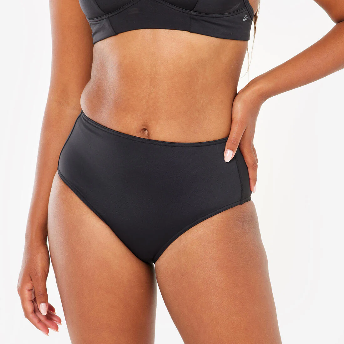 Panty de Bikini Surf Romi Mujer Negro Talle Alto