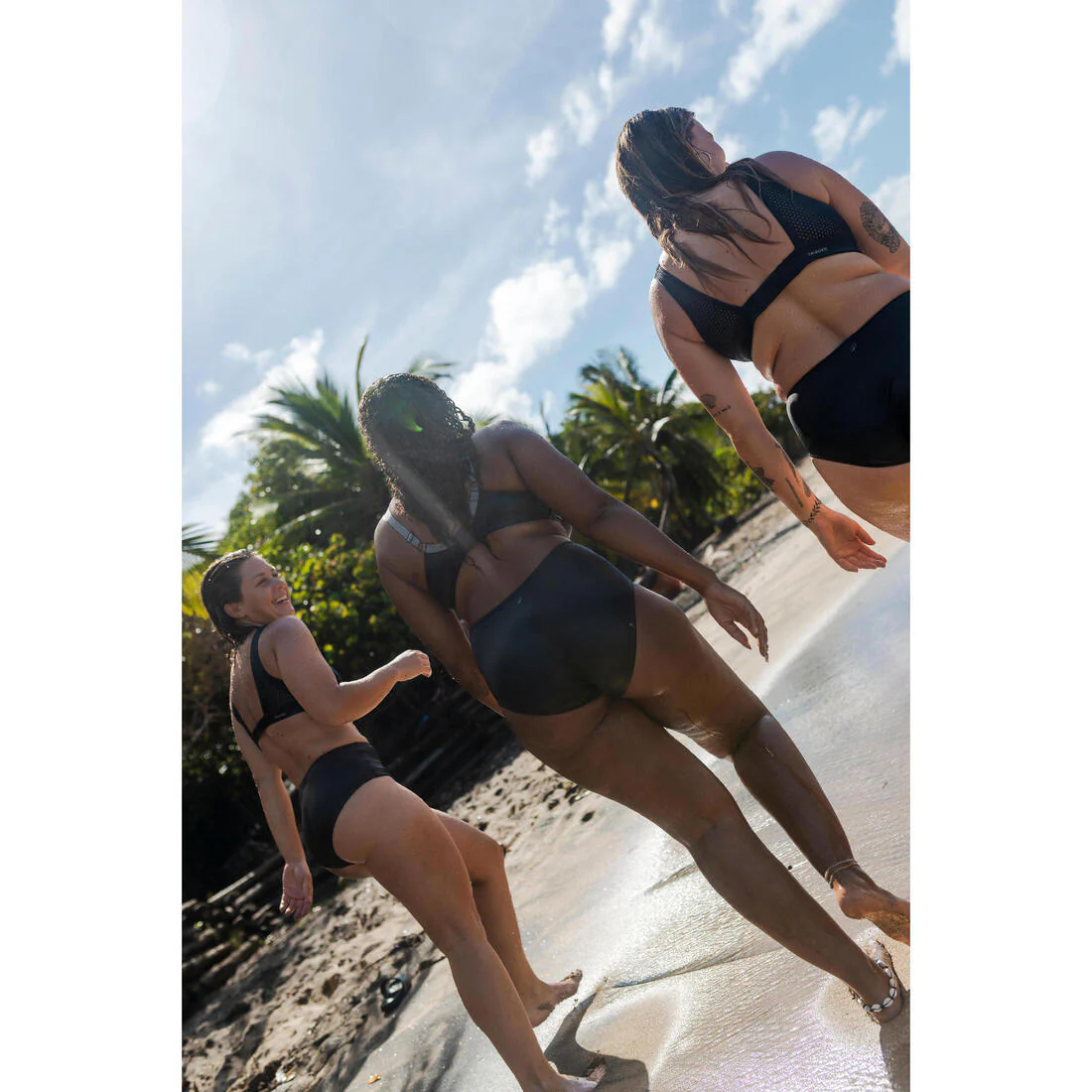 Panty de Bikini Surf Romi Mujer Negro Talle Alto - Image 7