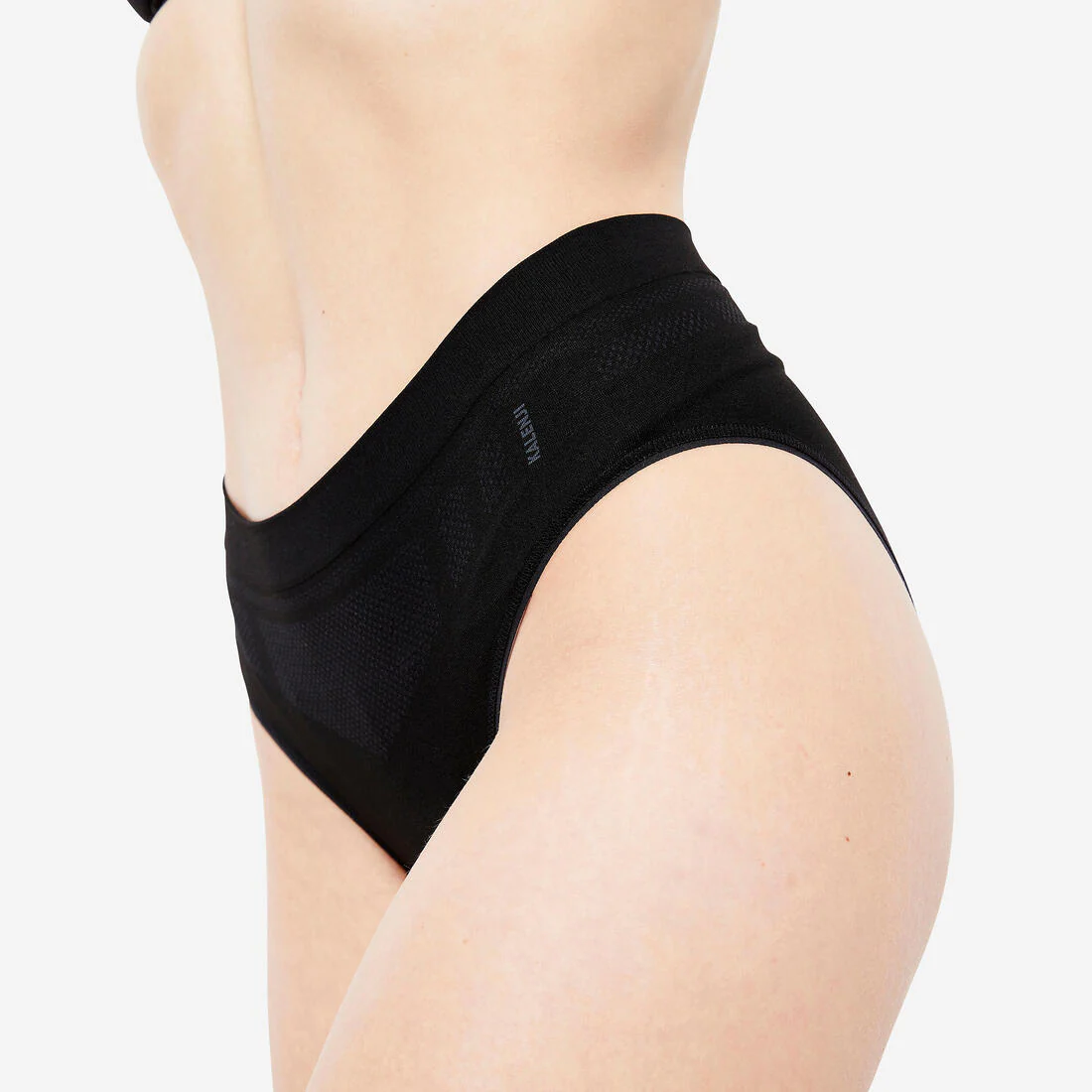 Panty de running sin costuras negra para mujer - Image 3