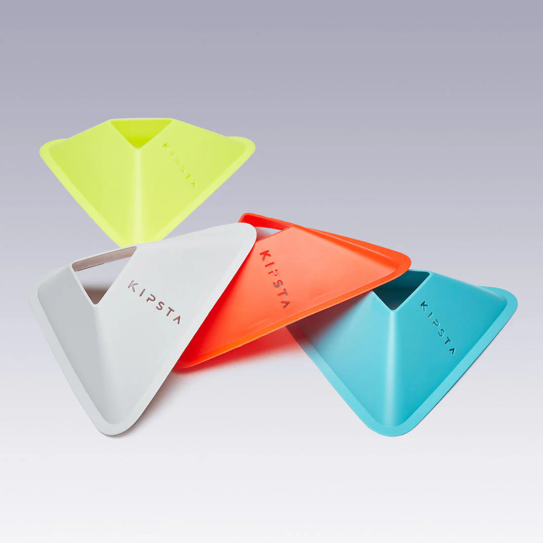 Paquete de 40 conos de 4 colores (amarillo, naranja, gris, azul) Essential