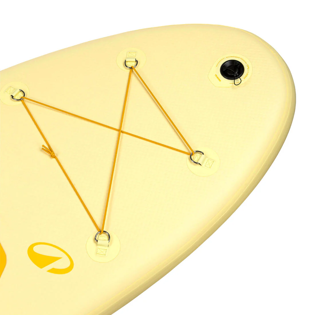 Paquete de stand up paddle inflable de 9'6 amarilla para una persona 100 - Image 27
