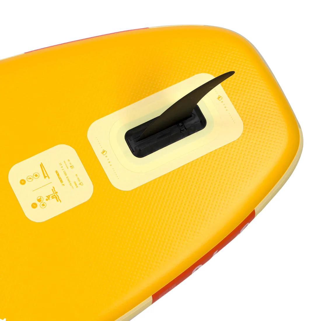 Paquete de stand up paddle inflable de 9'6 amarilla para una persona 100 - Image 31