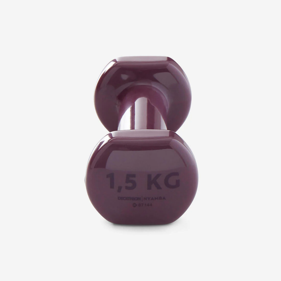 Par de mancuernas de fitness de 1.5 kg burdeos - Image 3