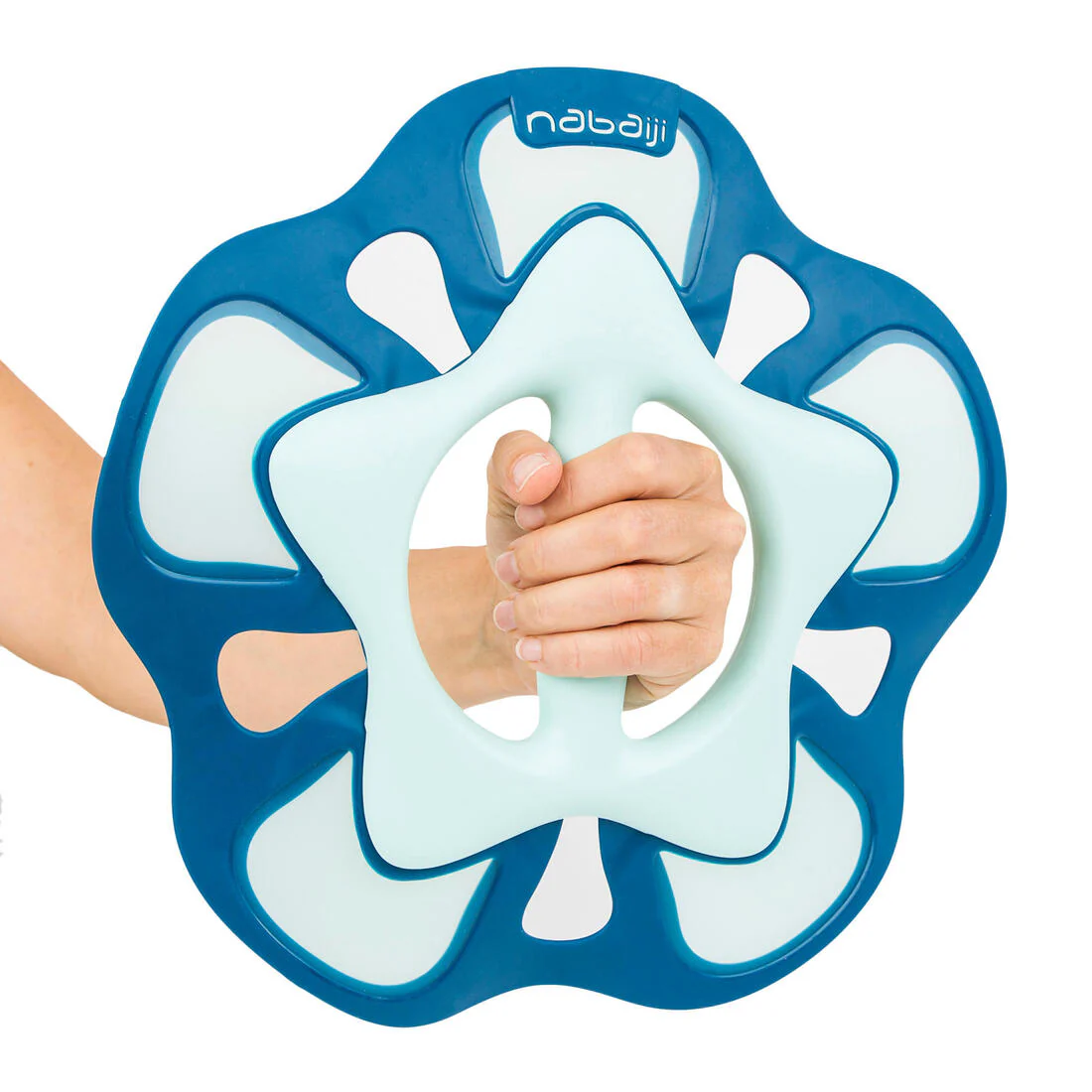 Par Pesas Acuáticas Aquagym Pullpush Flower CH Verde/Azul - Image 4