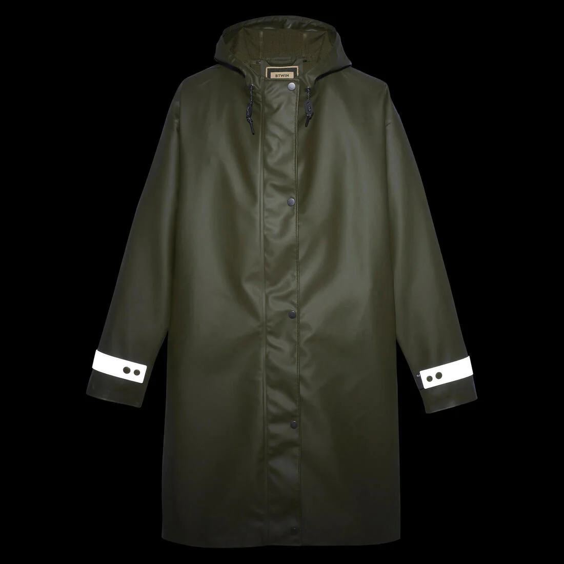 Parka de ciclismo urbano impermeable caqui unisex 540 - Image 28