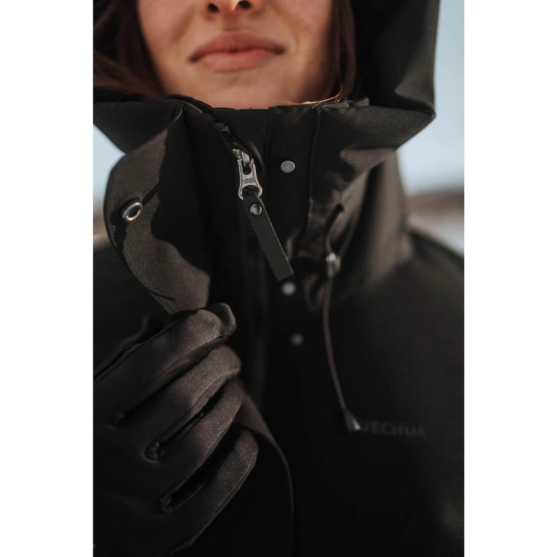 Parka de senderismo impermeable hasta -10 °C negra para mujer NH500 - Image 19