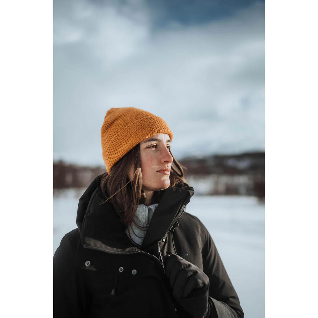 Parka de senderismo impermeable hasta -10 °C negra para mujer NH500 - Image 21