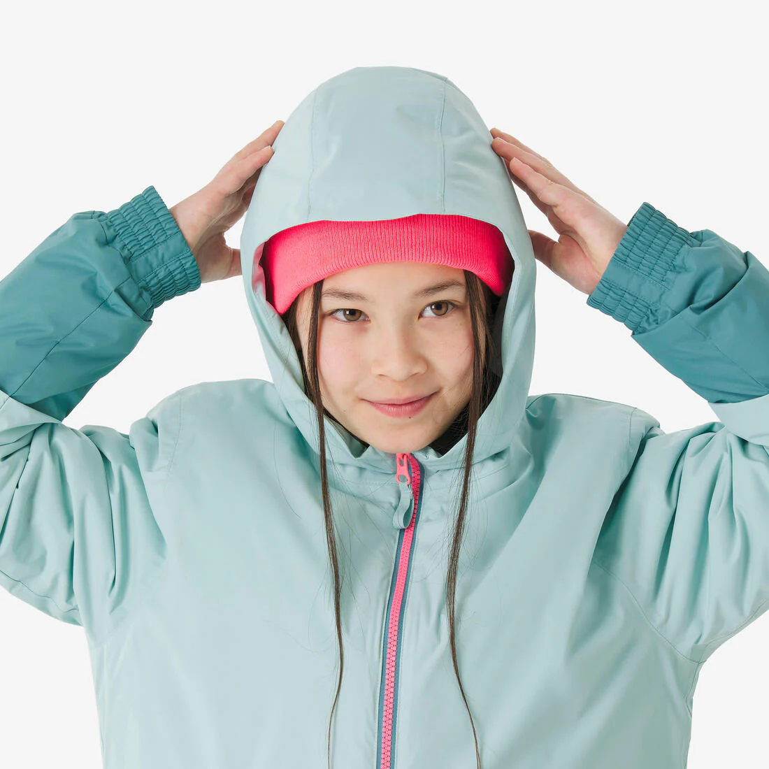 Chaqueta de Nieve Ski y Snowboard Niña - Wedze 100 Impermeable Azul Rosado - Image 12