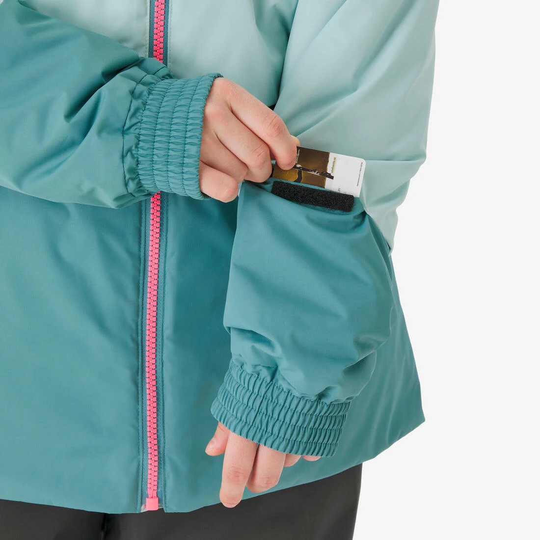 Chaqueta de Nieve Ski y Snowboard Niña - Wedze 100 Impermeable Azul Rosado - Image 15
