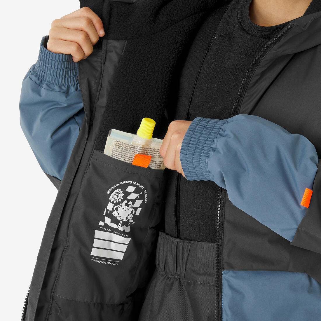 Chaqueta de Nieve Ski y Snowboard Niña - Wedze 100 Impermeable Azul Rosado - Image 16