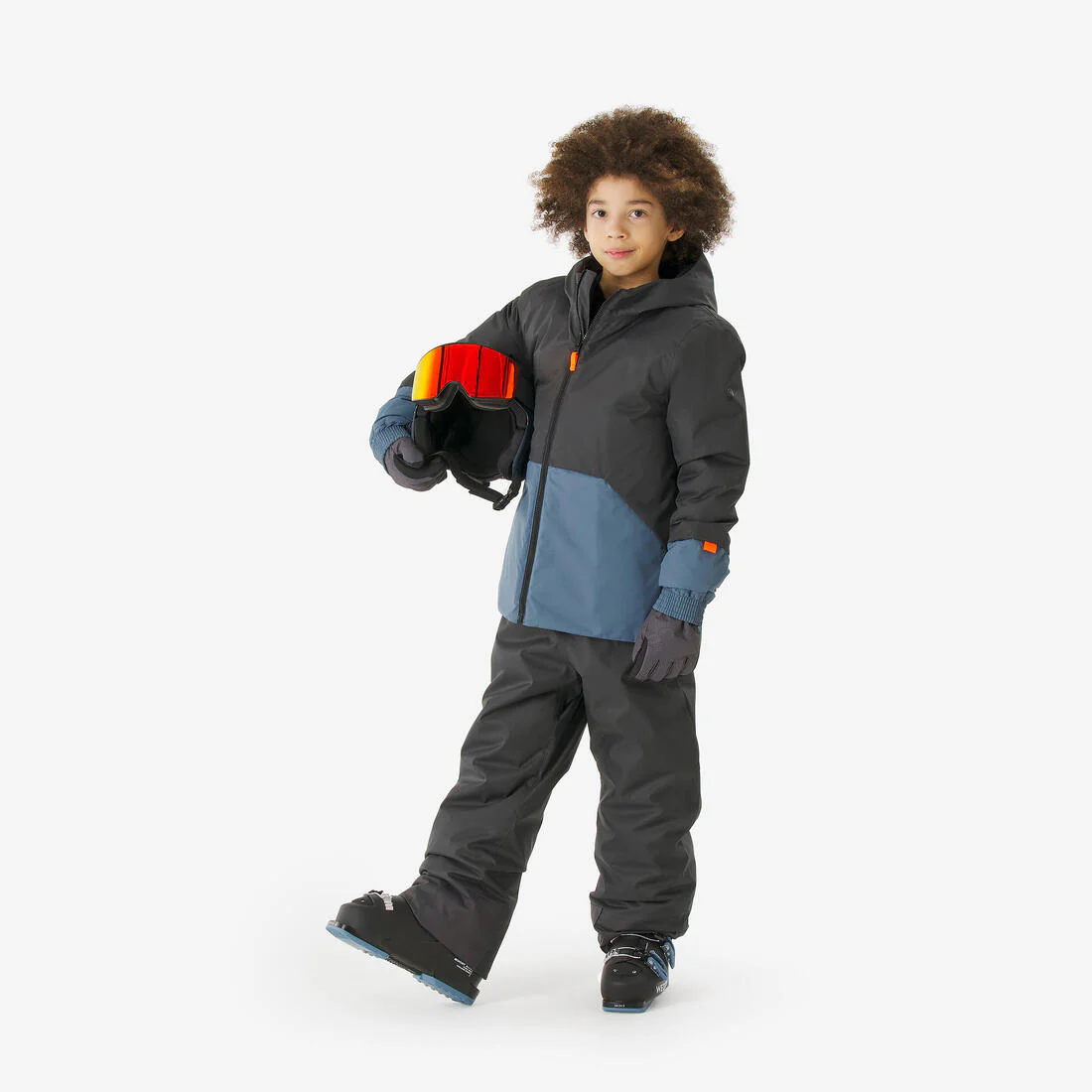 Chaqueta de Nieve Ski y Snowboard Niña - Wedze 100 Impermeable Azul Rosado - Image 3