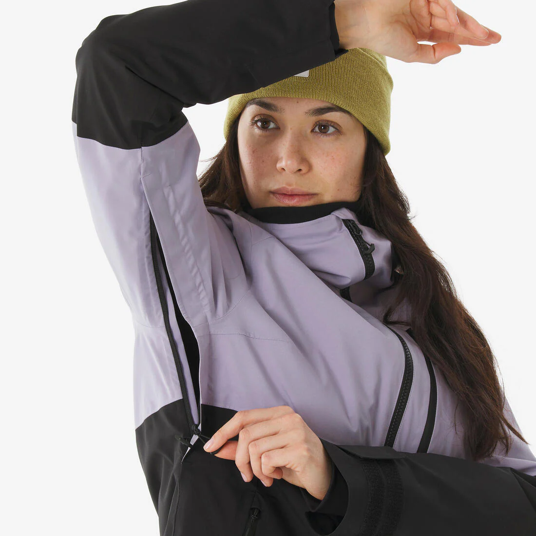 Chaqueta de Nieve Snb y Ski Mujer - Dreamscape 500 Cálida y Transpirable Morada - Image 5