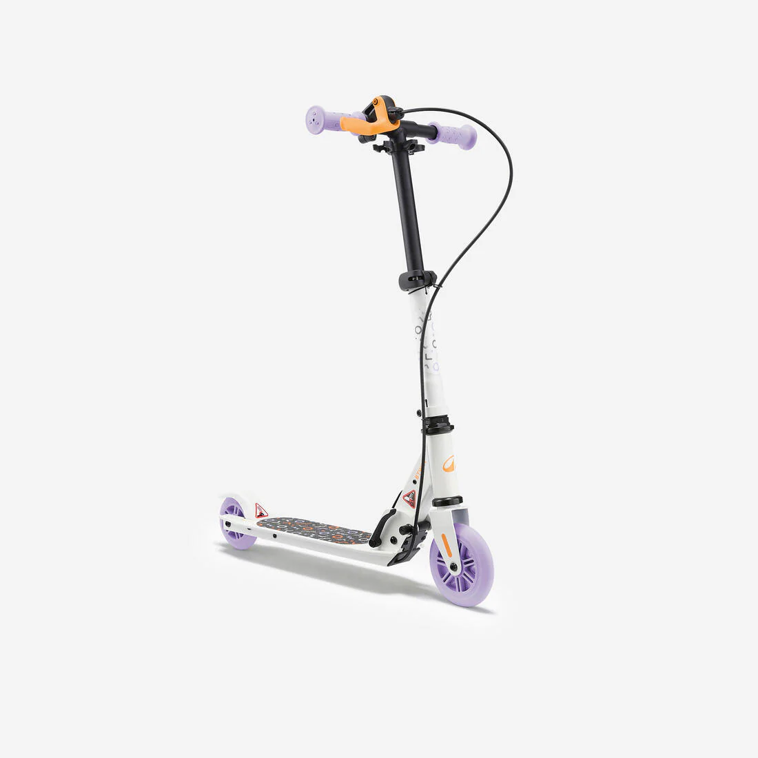 Patín del diablo con freno blanco con violeta para niños Play 5
