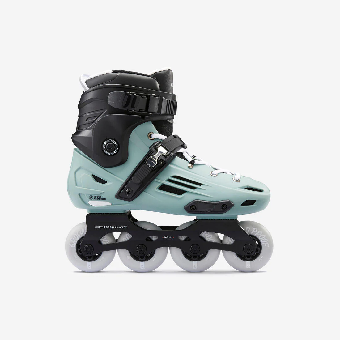 Patines en línea caqui claro para adulto Freeride MF500 - Image 2
