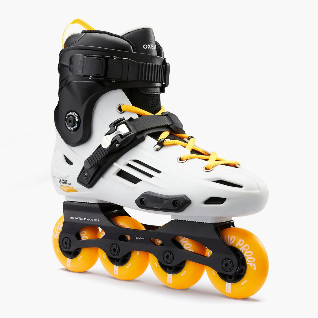 Patines en línea caqui claro para adulto Freeride MF500 - Image 22