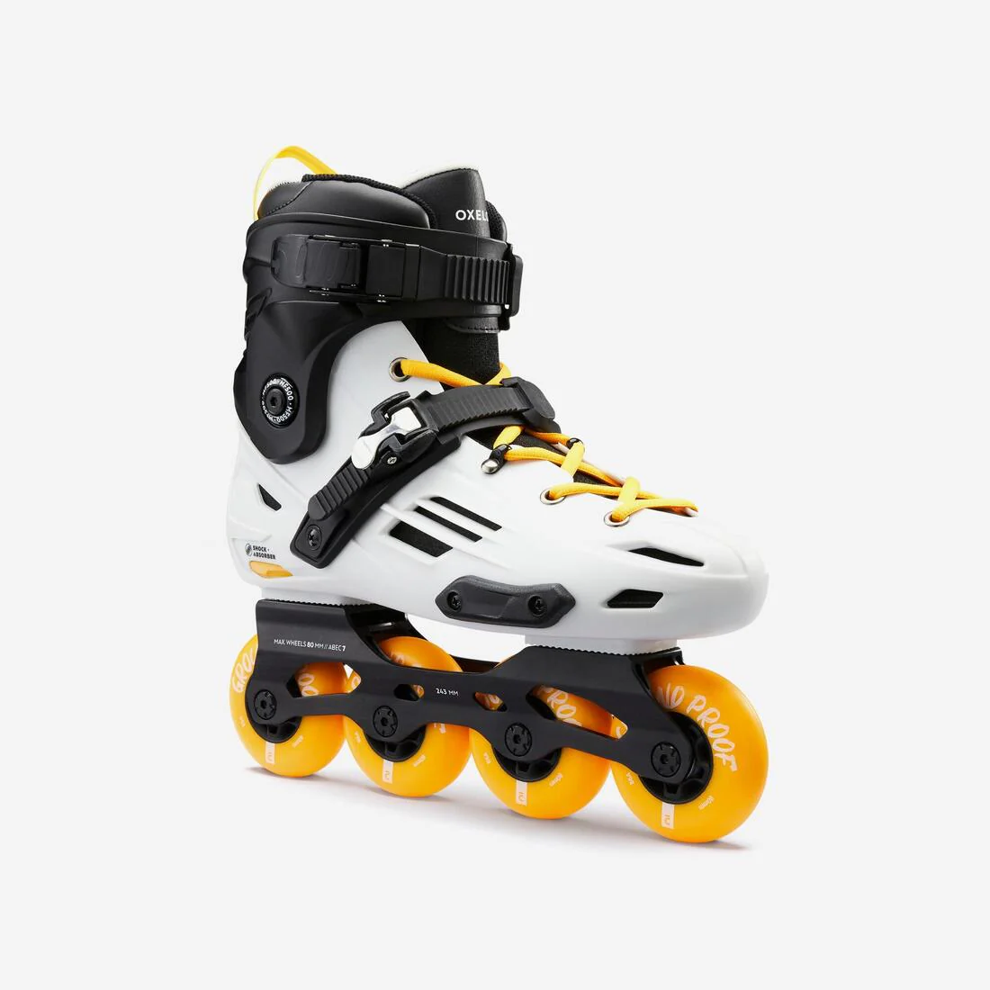 Patines en línea caqui claro para adulto Freeride MF500 - Image 32
