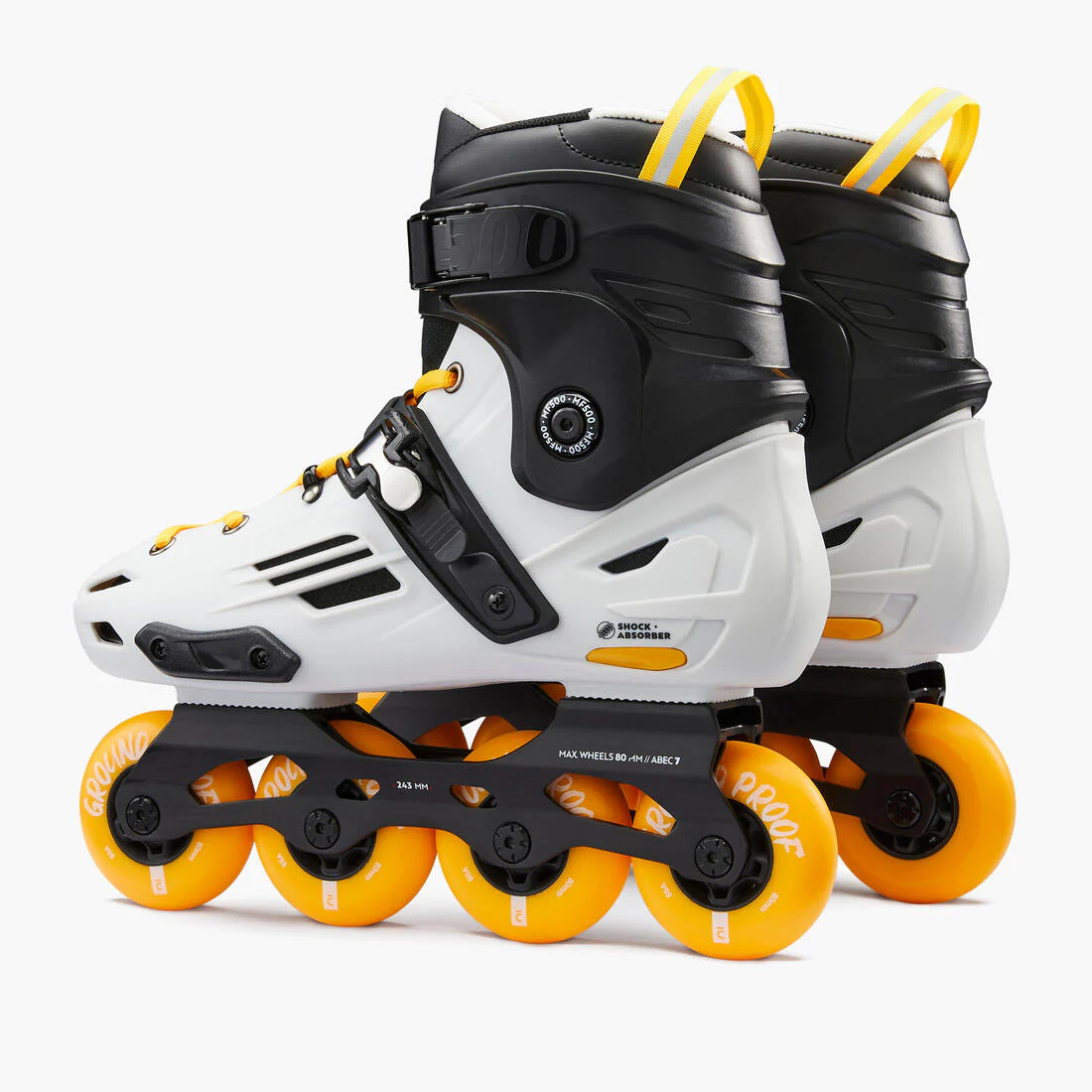 Patines en línea caqui claro para adulto Freeride MF500 - Image 7