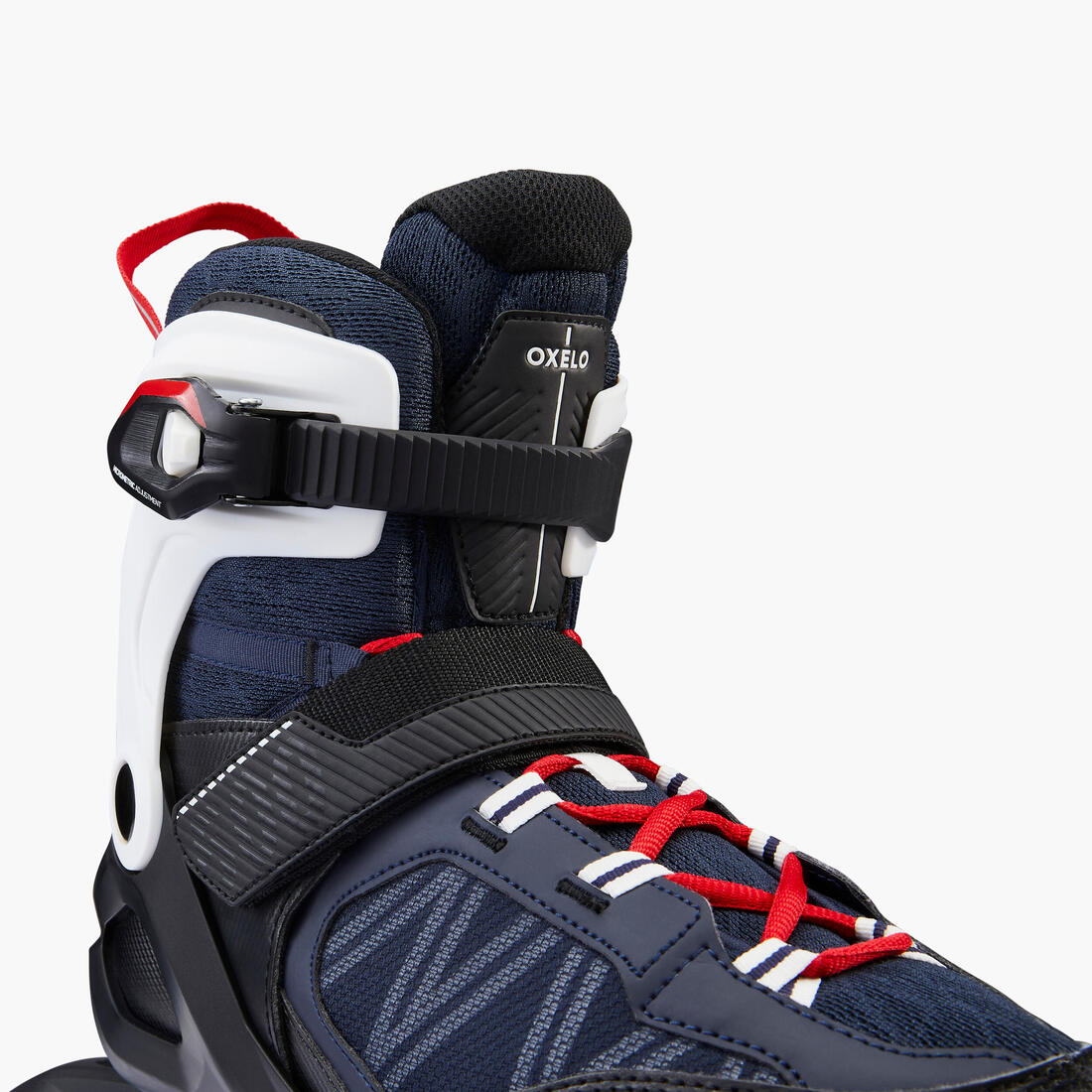 Patines en línea de fitness azul/rojo para adulto FIT500 - Image 3