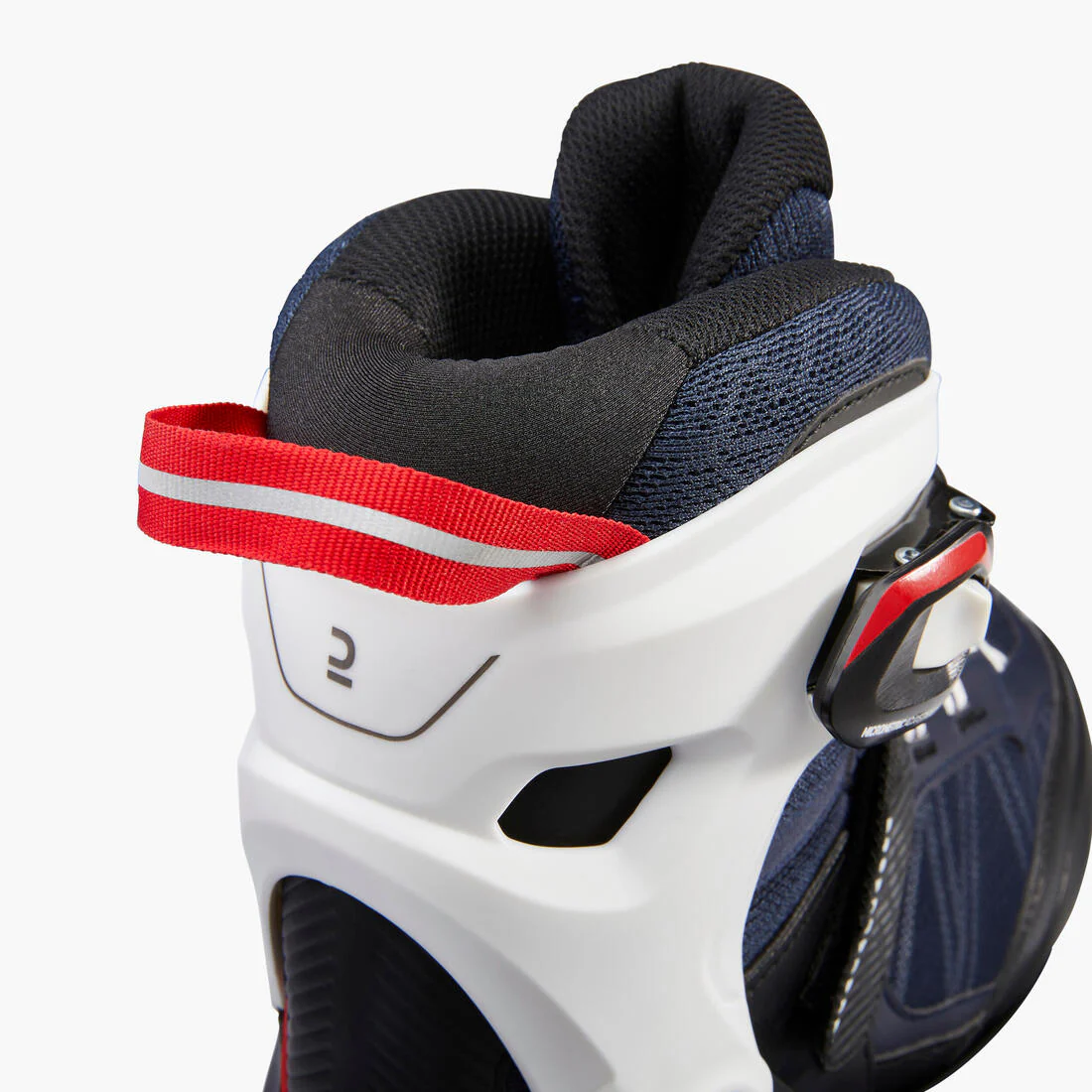 Patines en línea de fitness azul/rojo para adulto FIT500 - Image 4
